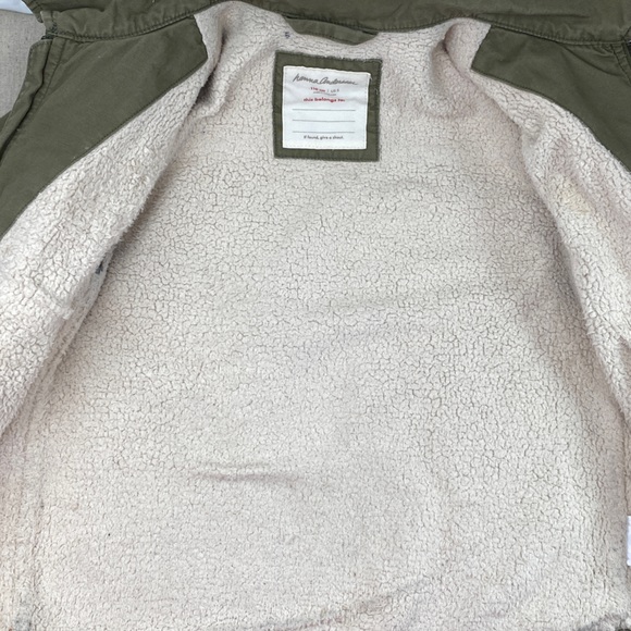 Hanna Andersson Sherpa lined Utility Jacket size 110cm/5 US - Picture 8 of 15